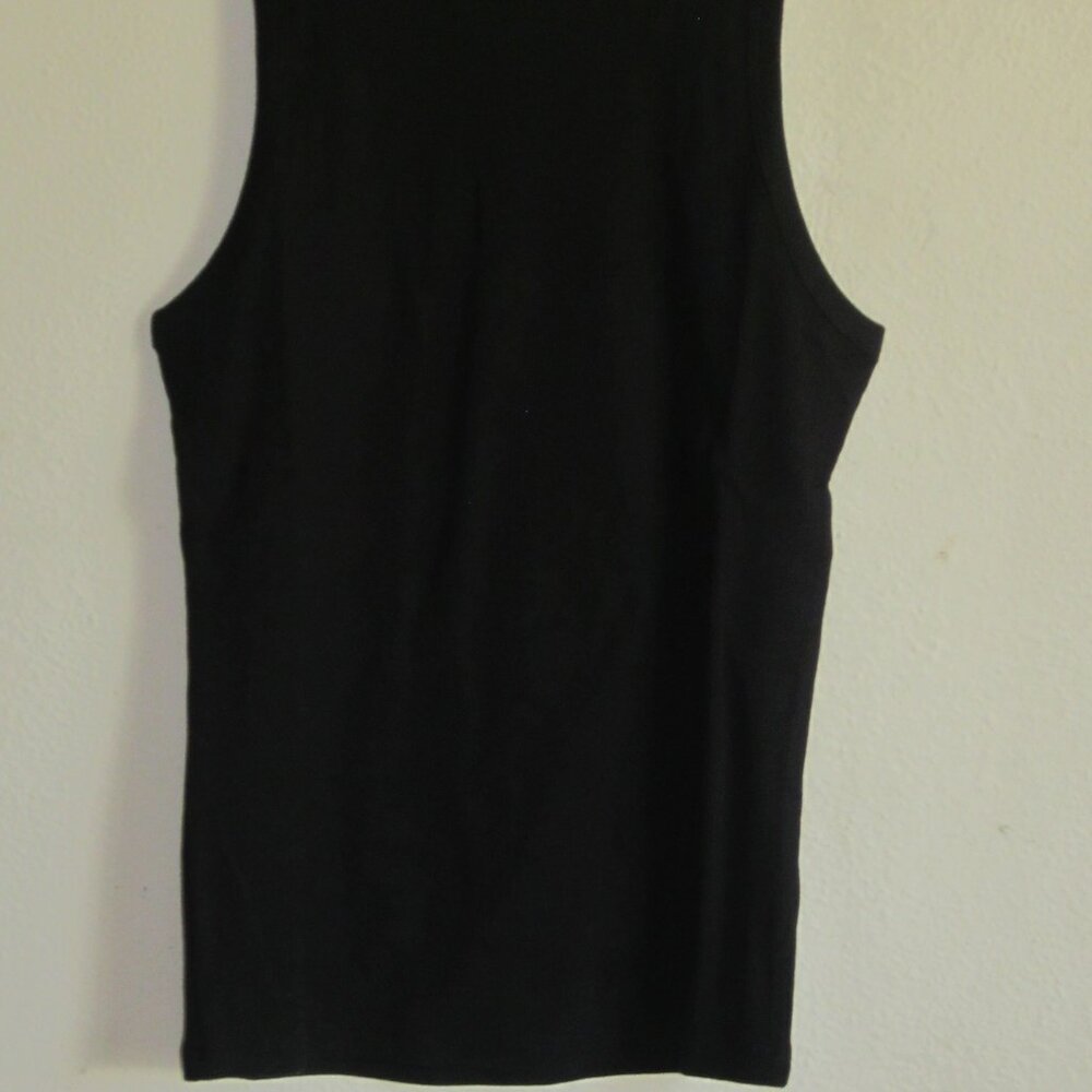 HYFVE Double Zero Ribbed Round Neck Tank Top in Black - Picture 4 of 9